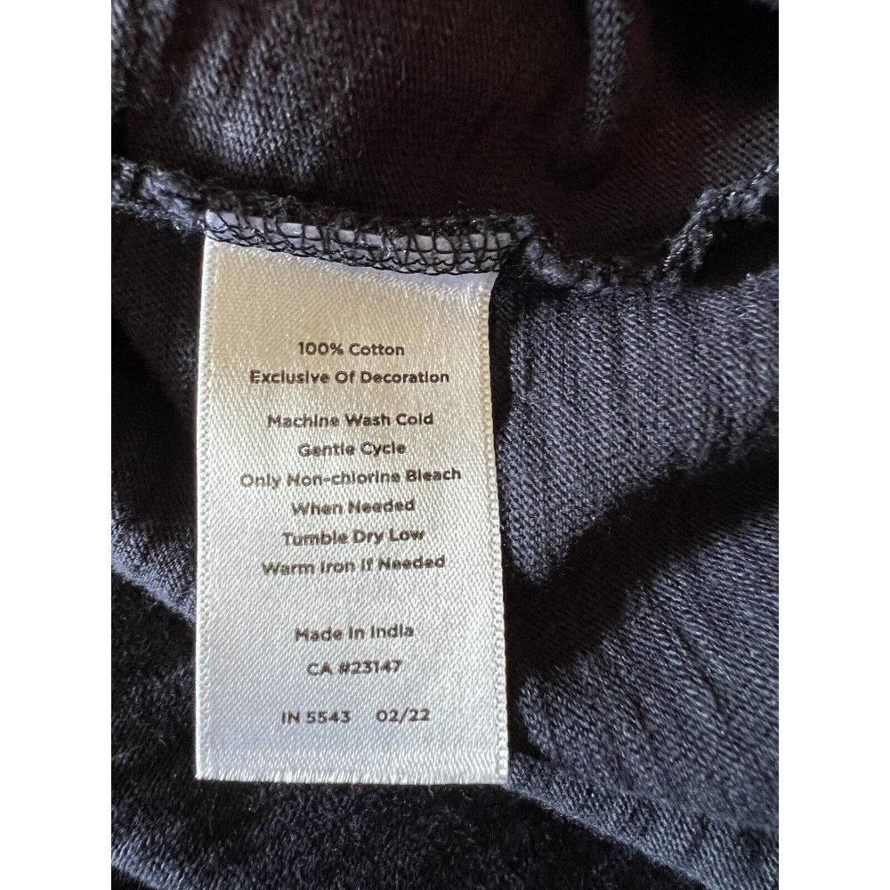 Talbots Dress 3X Blue Embroidered Short Tie Sleeve Cotton Washable - Picture 14 of 14